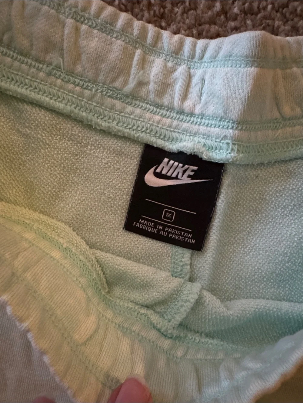 Nike Light Mint Green Women's Athletic Shorts